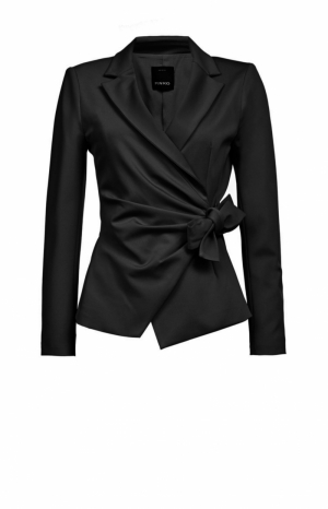 Erudito giacca punto stoffa Black